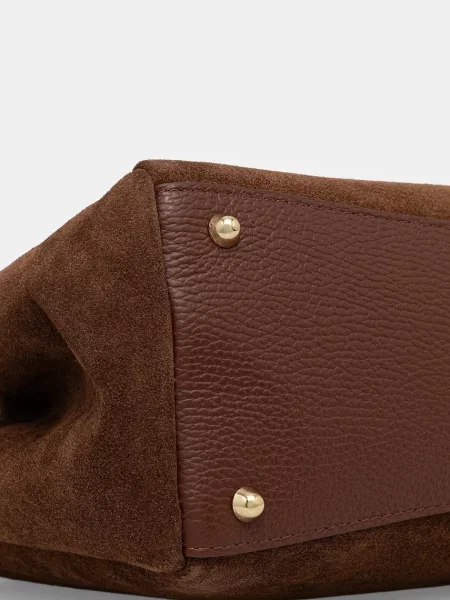 Замшевая сумка Answear.lab коричневая