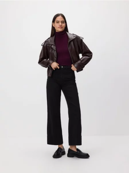 Reserved Широкі джинси чорний