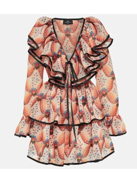 Rochie Etro cu imagine portocaliu