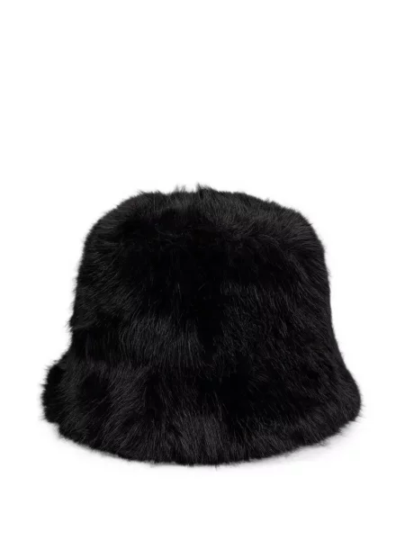 Pălărie Armani Exchange cu blană negru