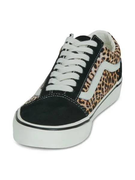 Pantofi Vans cu model leopard negru