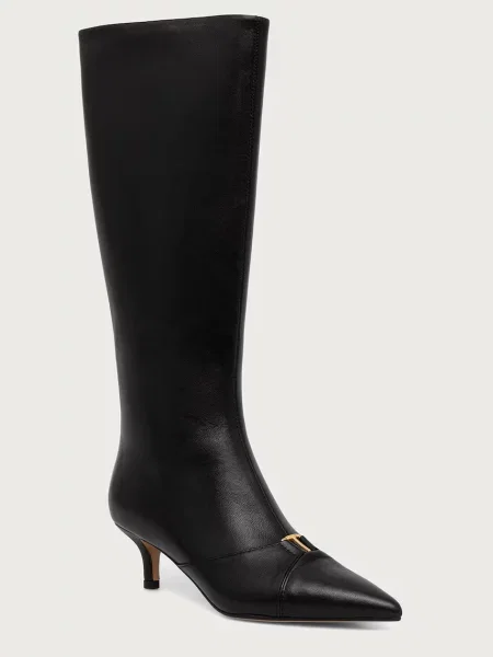 Twinset cizme pentru femei din piele negru