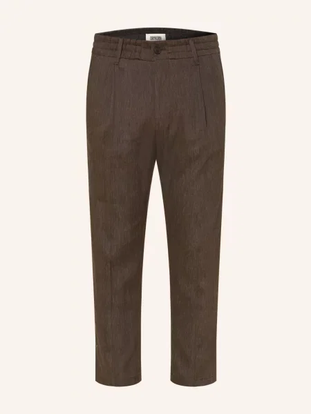 Drykorn Oblekové Kalhoty Chasy Extra Slim Fit Se Lnem braun