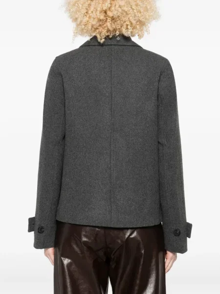 Geacă Samsøe Samsøe de lână gri