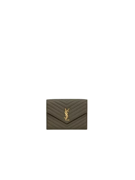 Torebka Saint Laurent skórzana zielona