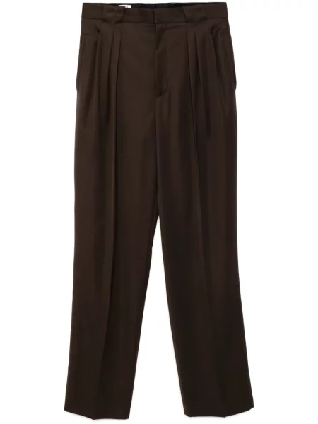 Pantaloni Casablanca plisate maro