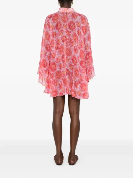 Rochie mini Styland cu model floral cu imagine de costum roz