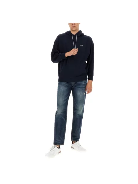 Bluza Boss z logo niebieska