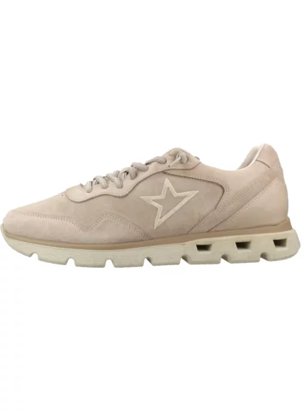 Sneakersy Cetti skórzane beżowe