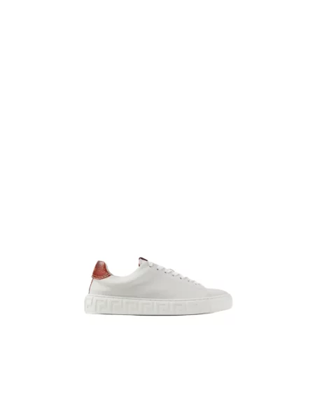 Sneakersy Versace skórzane białe