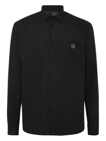 Cămașă Philipp Plein cu broderie negru