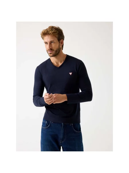 Dugo majica Guess Jeans plava