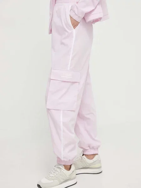 Спортен панталон Guess ARLETH с принт розово