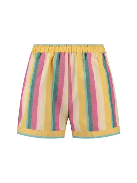 Shiwi Pantaloni Mala auriu / pastel / verde închis / roz deschis galben