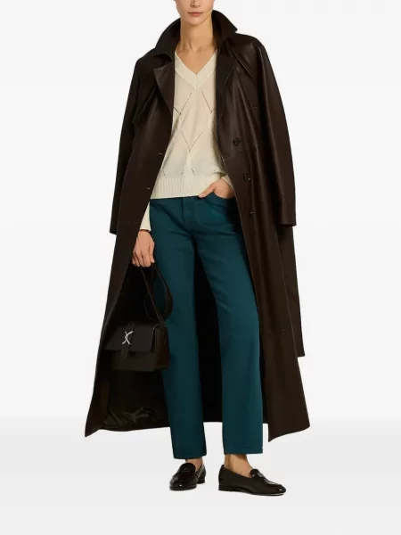 Blugi drepți Kiton verde