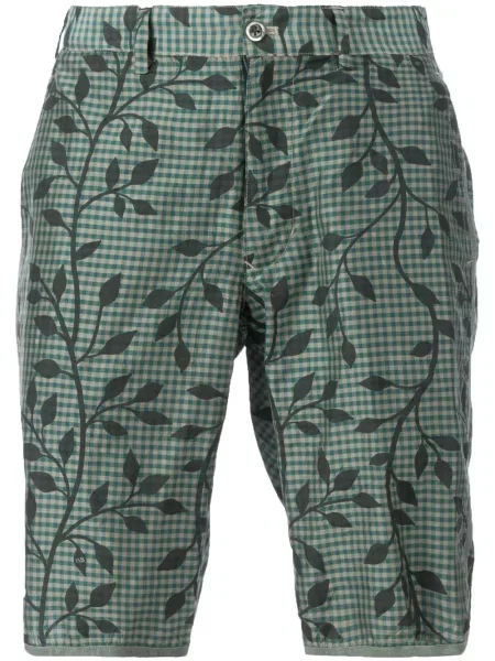 Pantaloni scurți 08sircus cu model floral cu imagine verde