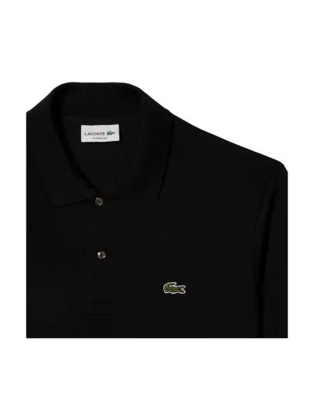 Koszulka polo Lacoste z krótkim rękawem czarna