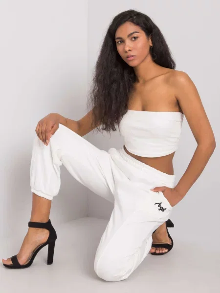 Spodnie dresowe Ex Moda białe