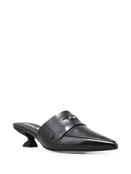 Papuci tip mules Ferragamo negru