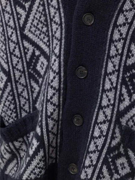 Gulerat cardigan Cruciani albastru