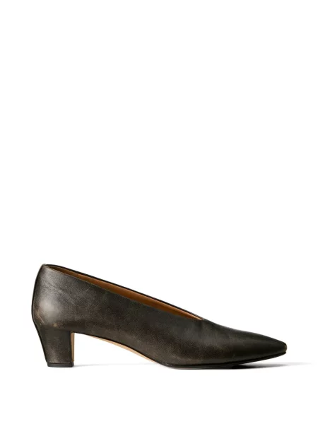 Pantofi cu toc Calvin Klein zdrențuiți negru