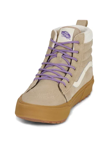 Členkové topánky Vans béžová