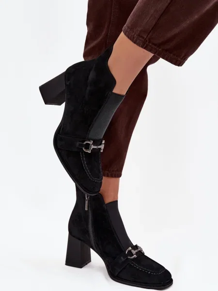 Велурени боти Artiker черно