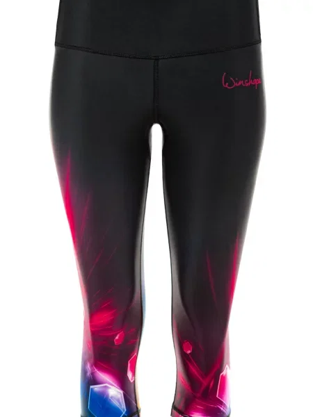 Winshape Pantaloni sport albastru / lila / negru alb