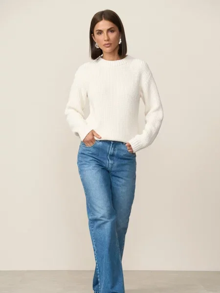 Джемпер TrikoBakh молочний бавовна/віскоза