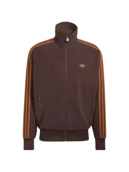 Hanorac Adidas de catifea cord alergare maro
