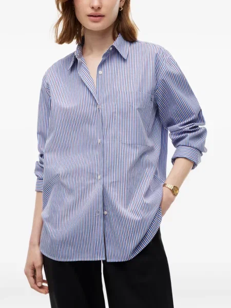Cămașă Tommy Hilfiger cu dungi albastru
