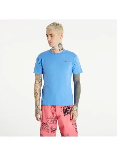 T-shirt Comme des Garçons PLAY Heart Logo Tee UNISEX Blue XXS niebieska