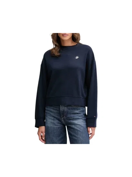 Tommy Hilfiger bluza granatowy gładka niebieska