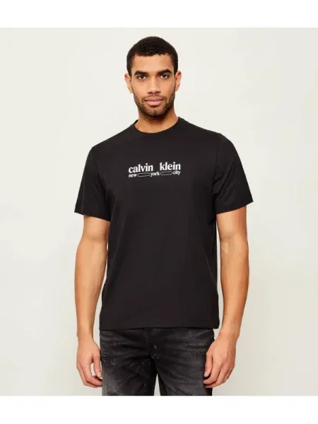 Calvin Klein Jeans Tricou NYC GRAPHIC | negru