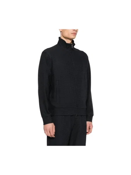 Kurtka bomber Emporio Armani niebieski