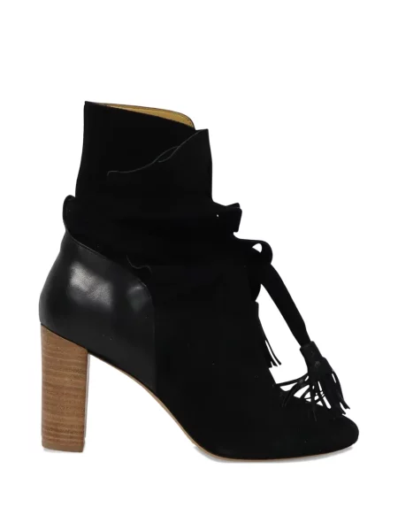 Cizme scurte Ba&sh cu toc bloc negru