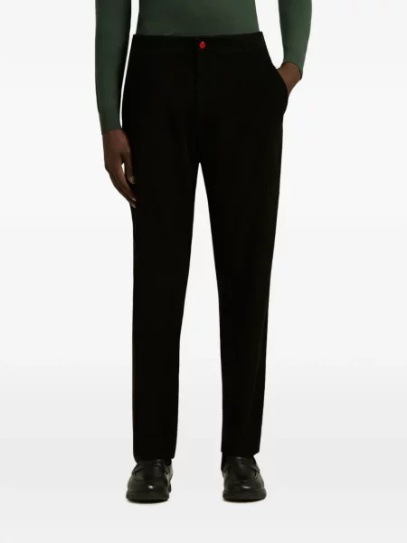 Pantaloni Kiton de catifea cord negru
