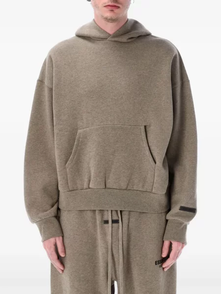 Majica s kapuljačom Fear Of God Essentials od flisa smeđa