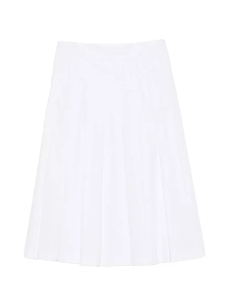 Spódnica plisowana Vivetta do kolan w kształcie litery A biała