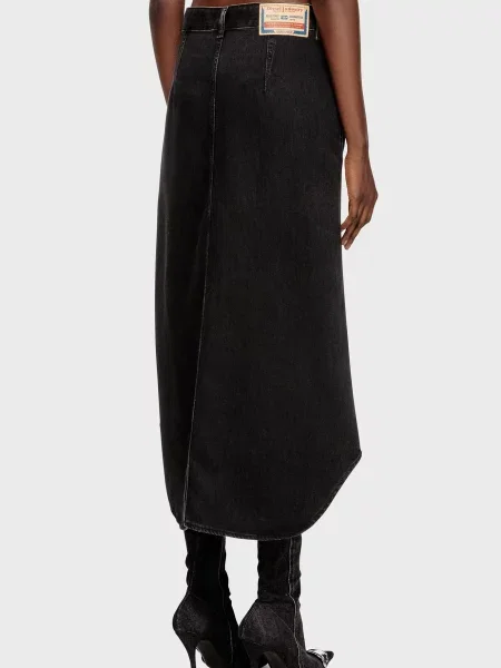 Довга джинсова спідниця Diesel чорна