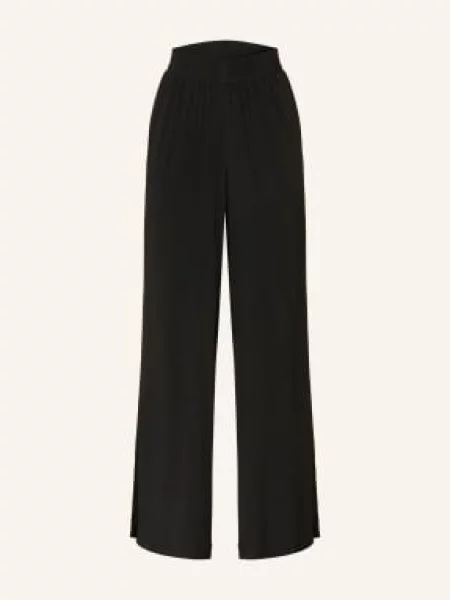 Opus Pants Kalhoty Marlene Malotta černá