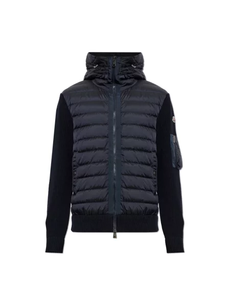Kardigan Moncler wełniany niebieski