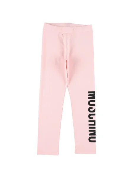 Legginsy dziecięce Moschino różowe