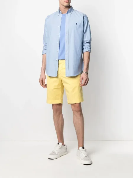 Поло тениска Polo Ralph Lauren бродирана синьо
