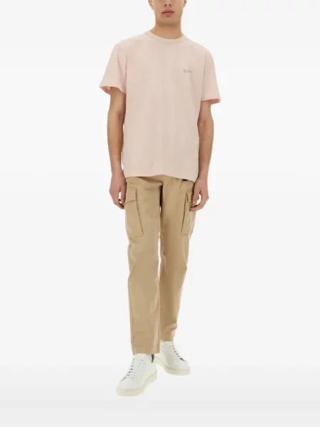 Tricou Woolrich cu broderie roz