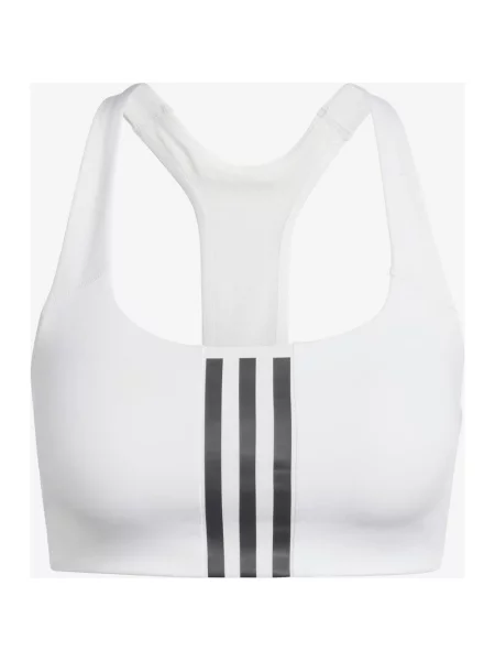 Biustonosz Adidas Powerimpact Training Medium-Support 3 Bandas Czysty L-AB biały