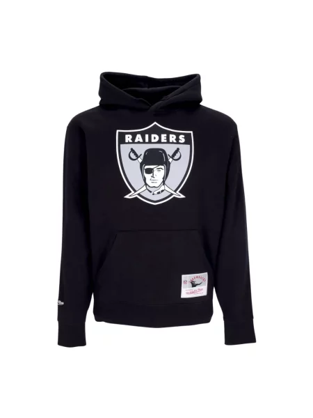 Bluza z kapturem Mitchell & Ness z logo czarna