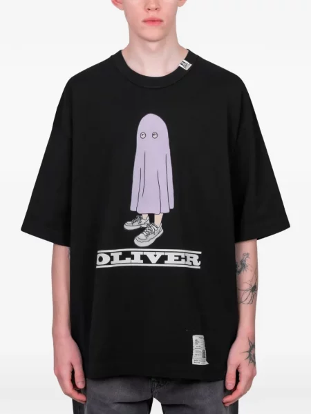 Tricou Maison Mihara Yasuhiro cu imagine negru