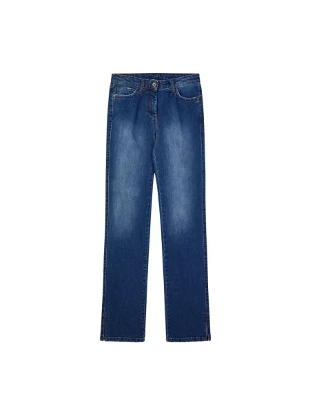 Skinny jeansy skinny Patrizia Pepe skórzane niebieskie