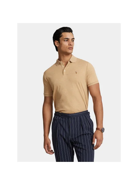 Polo Ralph Lauren Pólóing Custom Slim Fit bézs